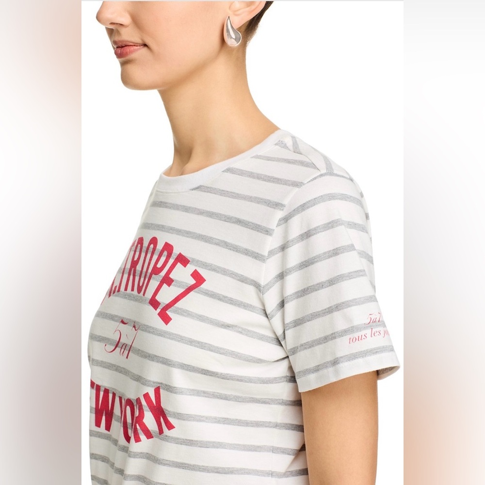 Cinq a Sept St Tropez New York Shrunken Tee - Picture 4 of 5